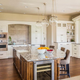 Luxury kitchen with high ceilings and expensive fixtures